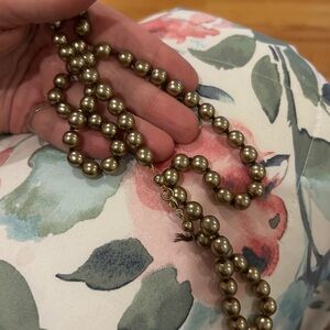 Elegant Gold pearl Beaded Necklace heavy